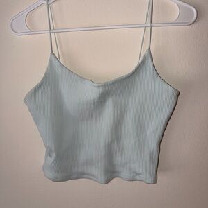 Garage Light Blue Ribbed Camisole